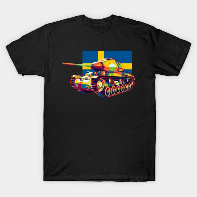 STRV 74 Medium Tank T-Shirt by wpaprint